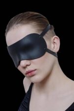 Düz Siyah Maske Uyku Gözlüğü - Görsel 2