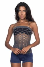 Gri MI Emay 5034 Büstiyer Atlet Korse - Görsel 2