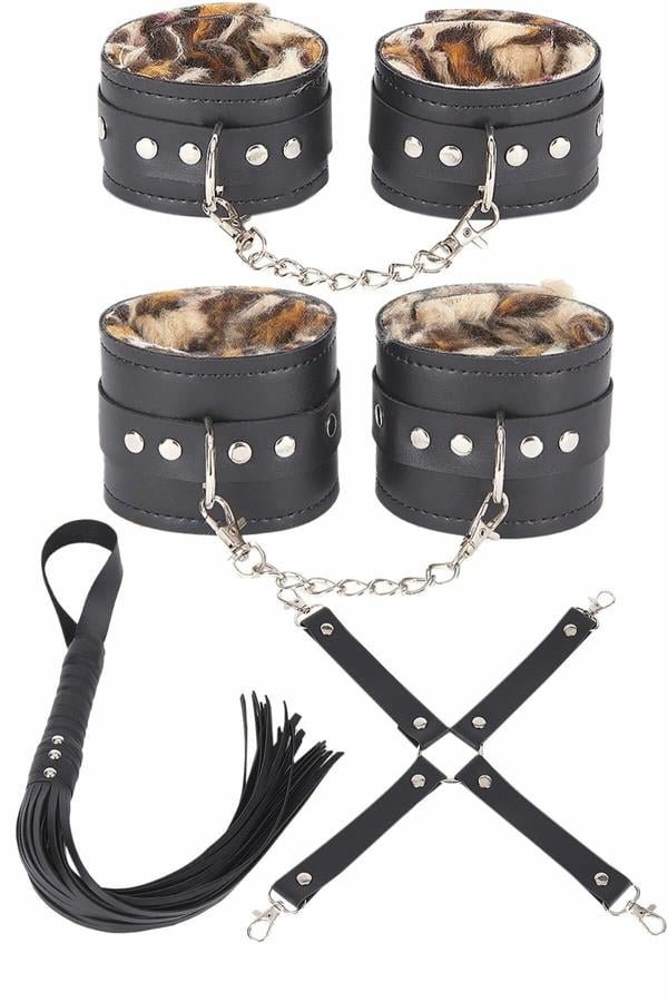 Ici-Tuglu-Deri-Leoparli-4-Li-Harness-Set-0f1c Deri Leoparlı 4’lü Harness Set - Görsel 1