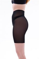 Siyah MI EMAY 2705 Lazer Tül Toparlayıcı Paçalı Boxer Hayalet Korse - Görsel 3