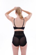 Siyah MI EMAY 2706 Lazer Tül Toparlayıcı Slip Hayalet Külot Korse - Görsel 2
