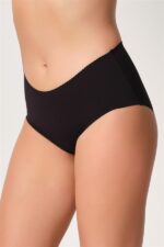 Siyah MI Emay 2702 Lazer Kesim Toparlayıcı Mama Slip Korse - Görsel 3