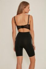 Siyah MI Emay 3005 Soft Uzun Paçalı Boxer Korse - Görsel 5