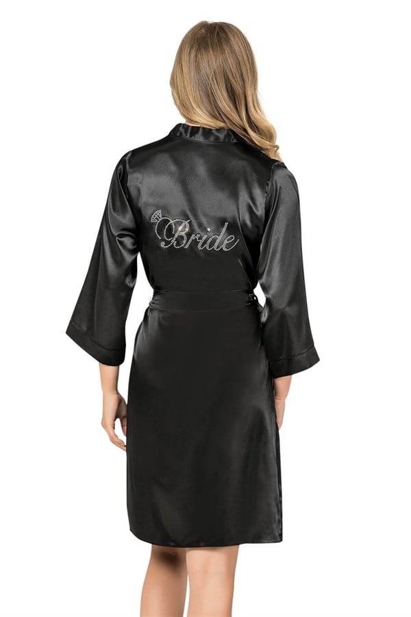 ahu-siyah-kisa-saten-bride-sabahlik-79d2 Siyah Kısa Saten Bride Sabahlık - Görsel 1