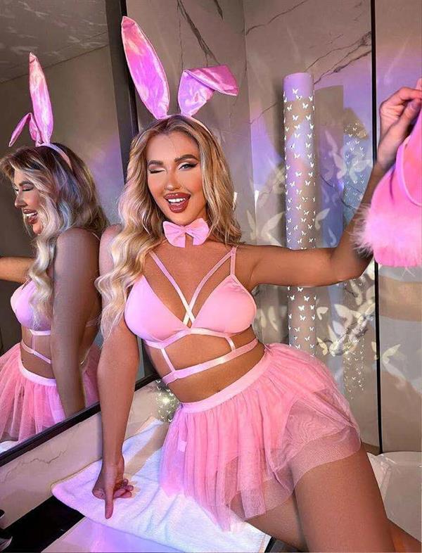 arias-closet-pembe-tutu-etekli-fantezi-1-9690 Pembe Tütü Etekli Tavşan Kostümü - Görsel 1