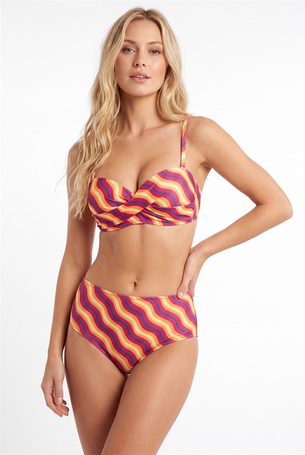 arias-closet-renkli-straplez-yuksek-be-6-5bb0 Closet Renkli Straplez Yüksek Bel Bikini Takımı - Görsel 1