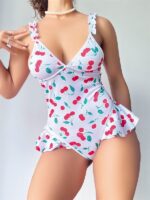 Vişne Desenli Body - Görsel 4