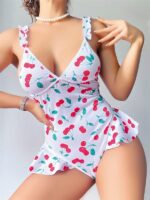Vişne Desenli Body - Görsel 3